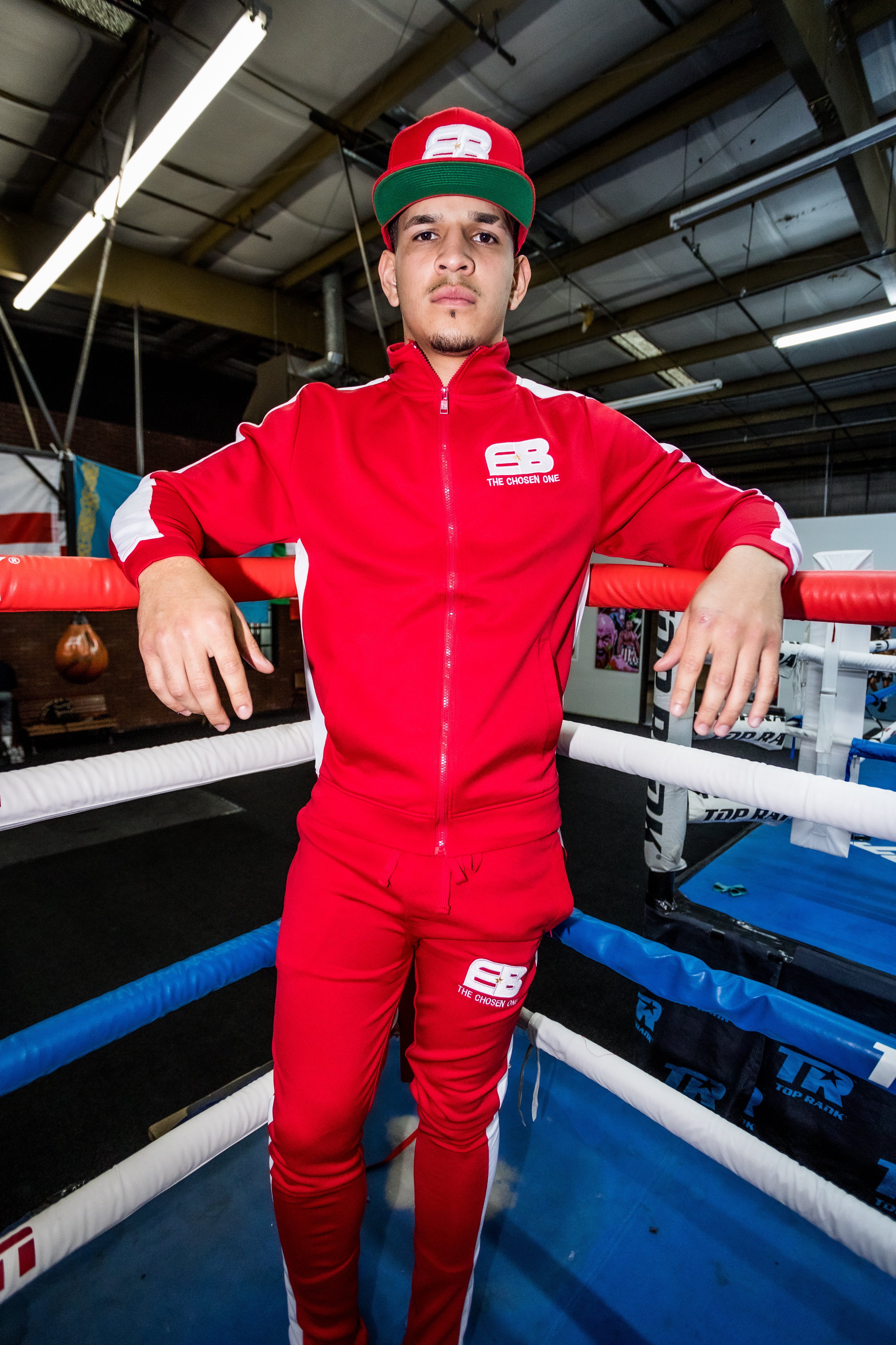 TEAM BERLANGA Fight Night Track Suit - Red W| White Stripe