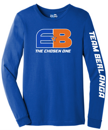 EB The Chosen One Long Sleeve Shirt- Royal - TEAM BERLANGA